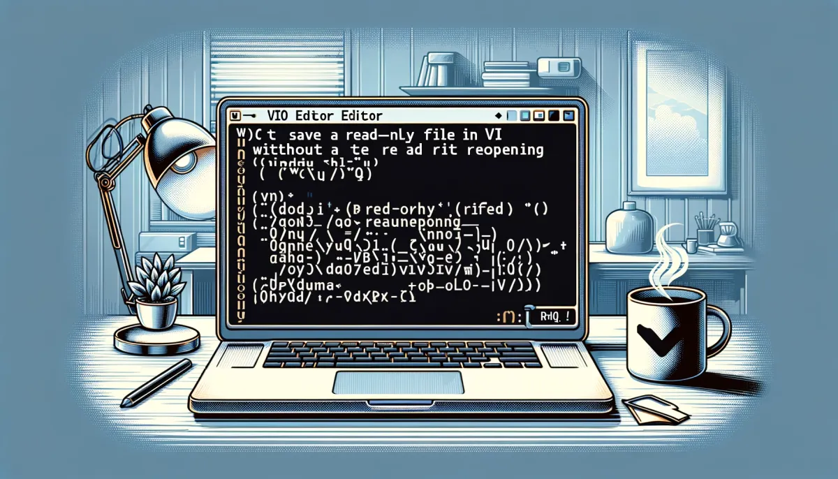 How to Save a Read-Only File in Vi Without Reopening It