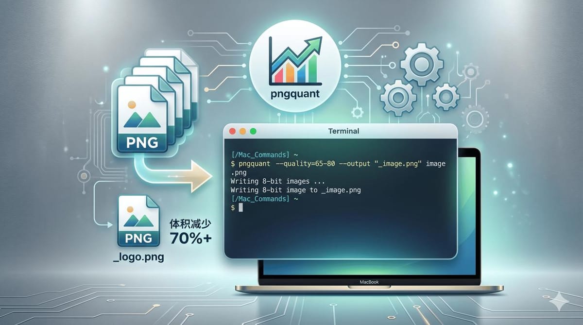 Mac 命令行终极指南：如何批量高效压缩 PNG 图片