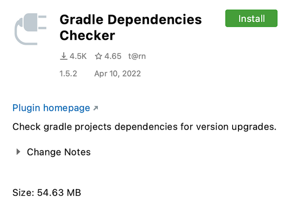 Check dependency versions